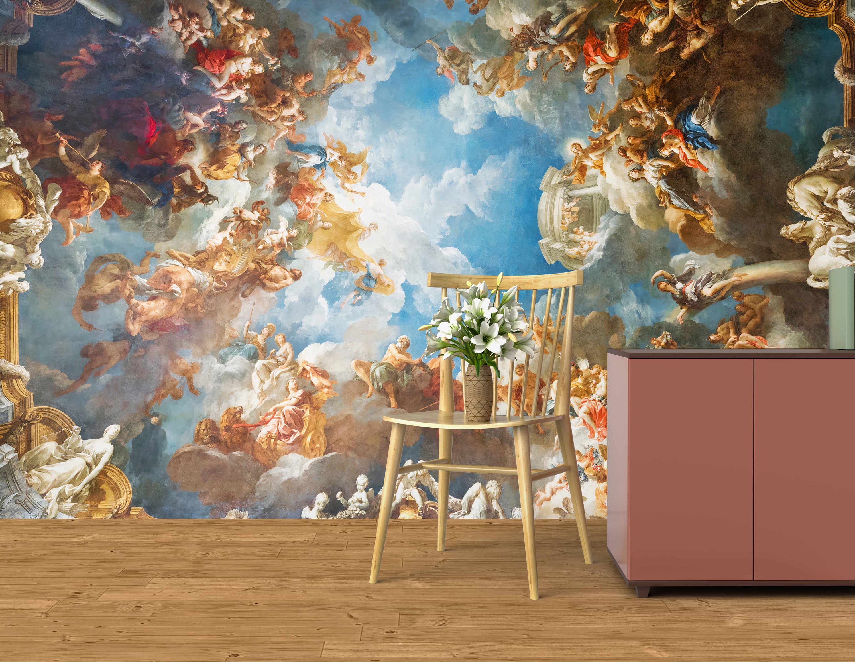 Renaissance large wall mural The Apotheosis of Hercules Etsy