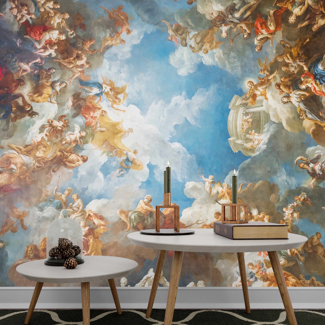 Renaissance large wall mural The Apotheosis of Hercules Etsy