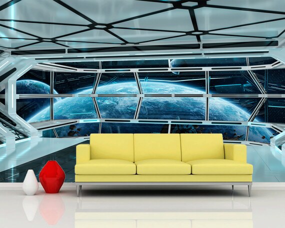 Huge Wall Mural Photo Wallpaper Star Wars Rebel Base Spaceship
