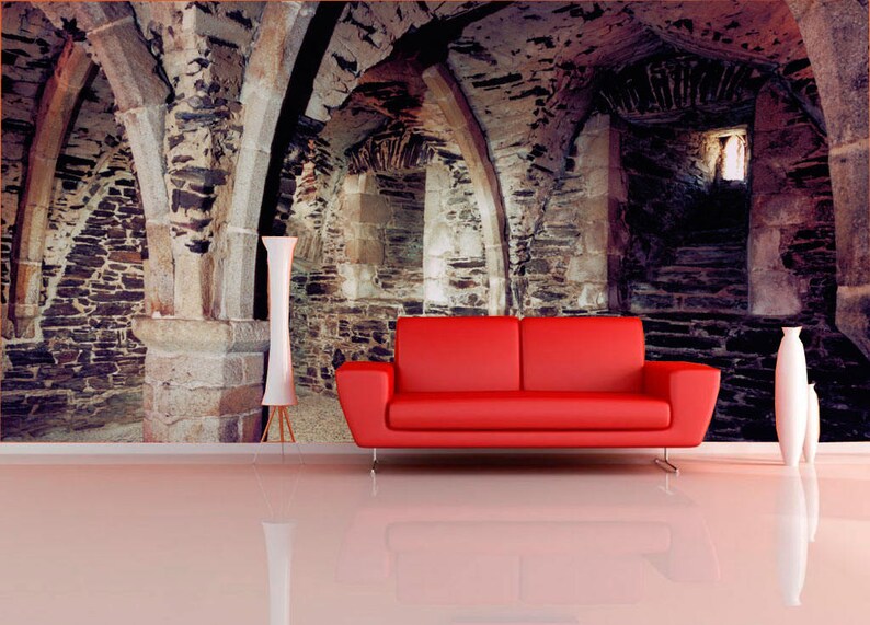 Full Wall Murals Of Ancient Castle Colorful Photo Print Gothic Room Living Decor Decal Custom Sku 20038