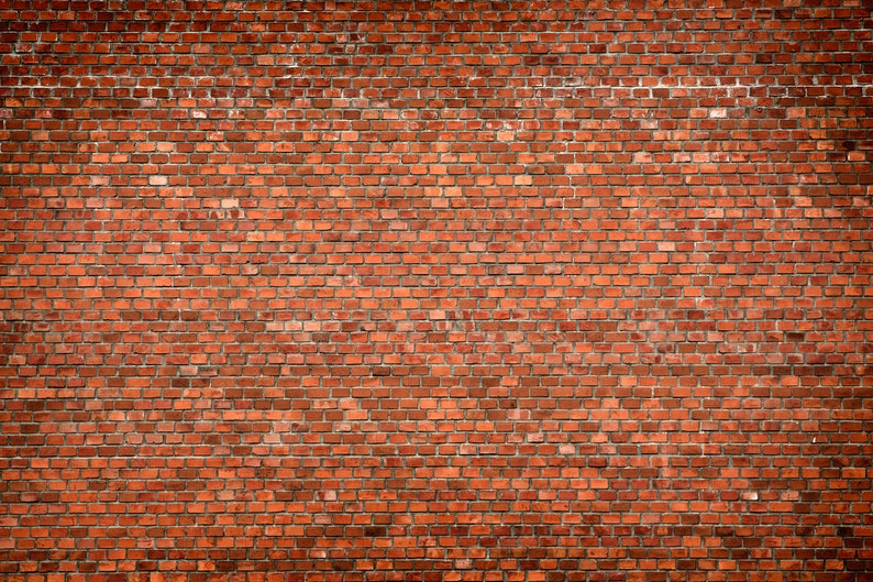 Red Brick removable wallpaper Stone wall decal Red brick wall Etsy