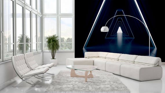Sci Fi Wall Mural For Living Room Or Office Decor Fantasy Wallpaper Murals Dark Wall Mural Modern Wall Art For Home Sku 20011