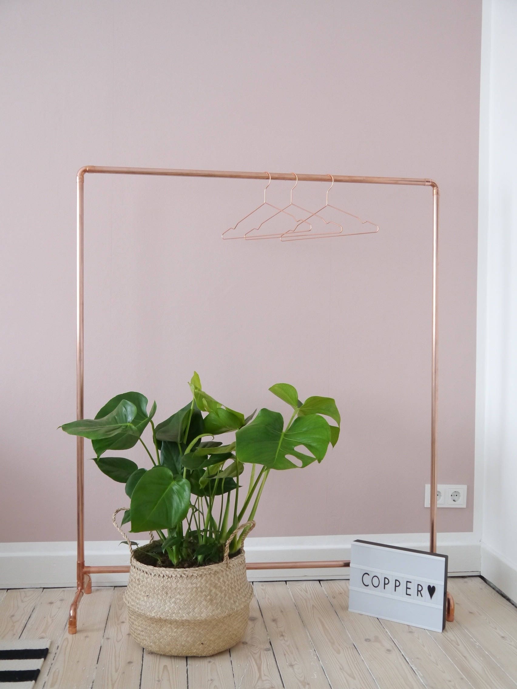 Copper Clothes Rack Standard Clothes Rail Copper Clothes Rail Etsy