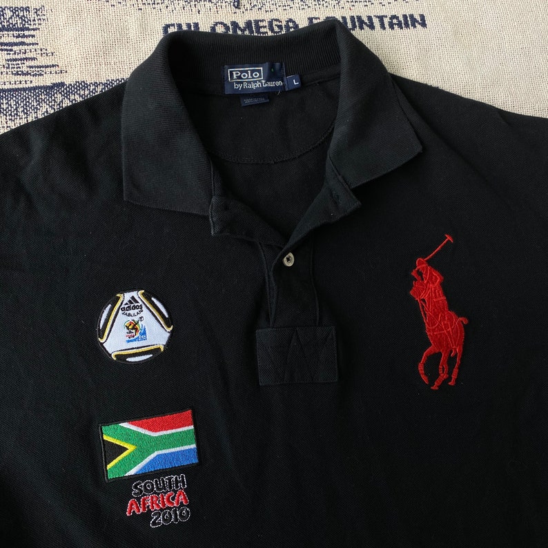 Men's Polo Ralph Lauren South Africa 2010 World Cup Black Etsy