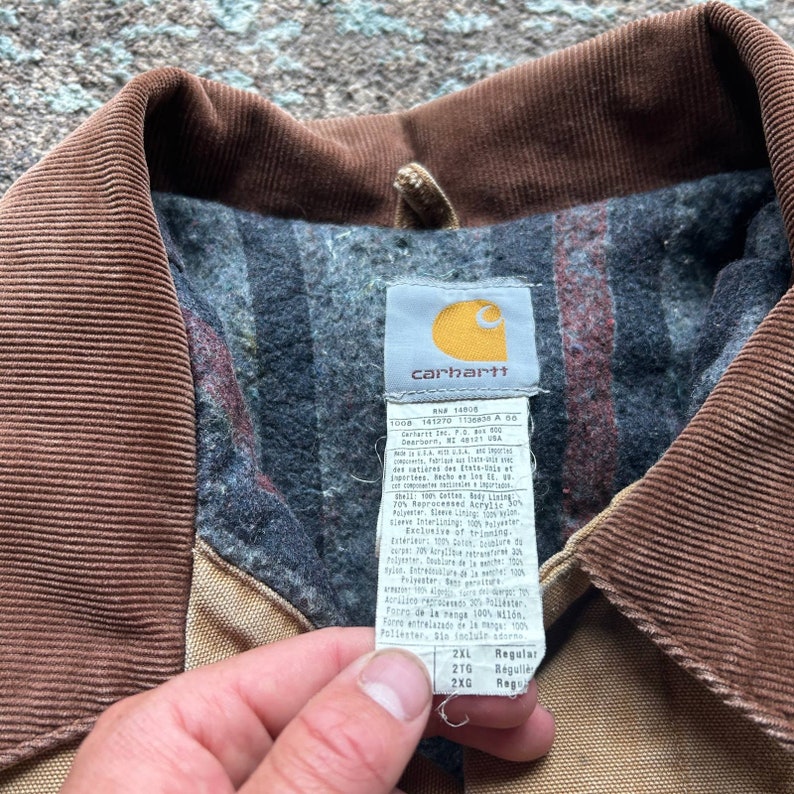 Men's Vintage Carhartt Duck Canvas Blanket Lined J148 BRN - Etsy Canada