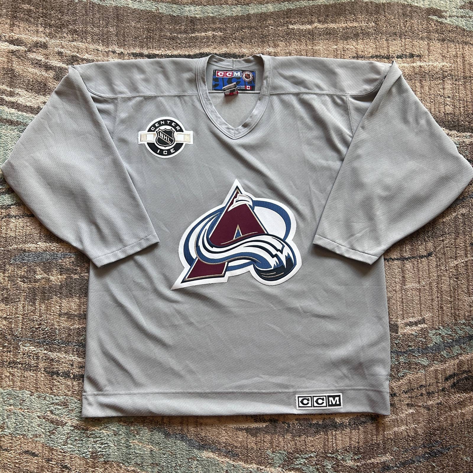 Medium 90's Colorado Avalanche Practice Jersey Vintage Pro 