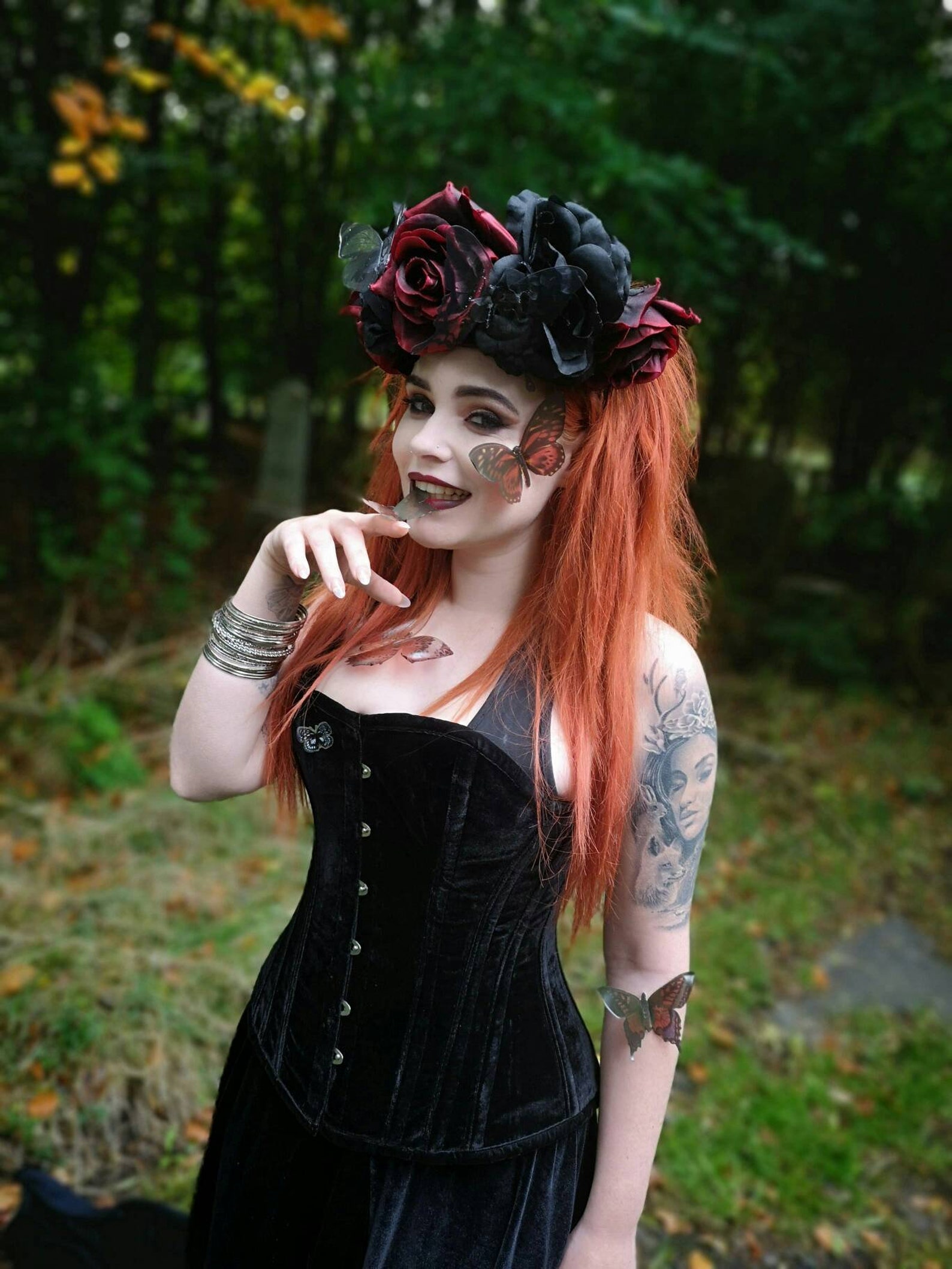 Gothic Rose Flower Crown Etsy