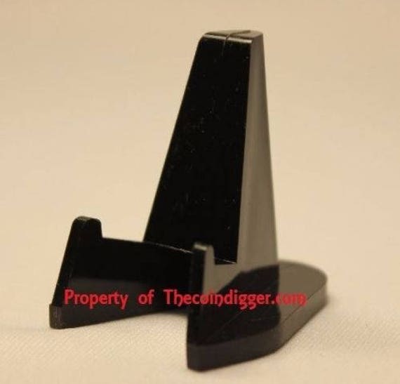 3 Display Stand Easel for Proof Sets Mint Set Graded Coin Slab Air-tite BLACK
