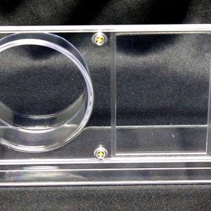 NHL Hockey Puck & Kartenhalter Display Kristallklarer Kunststoff New BCW Autogramm