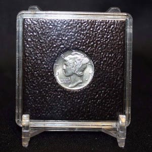 Dime 2x2 Coin Snaplock Holder Capsule 18mm Lighthouse Quadrum Intercept Case Frame 1/10oz Gold Panda Barber Mercury Bust & Display Stand