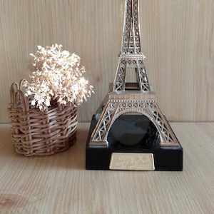Large Eiffel Tower Vintage figurine 60s Souvenir French inspired centerpiece