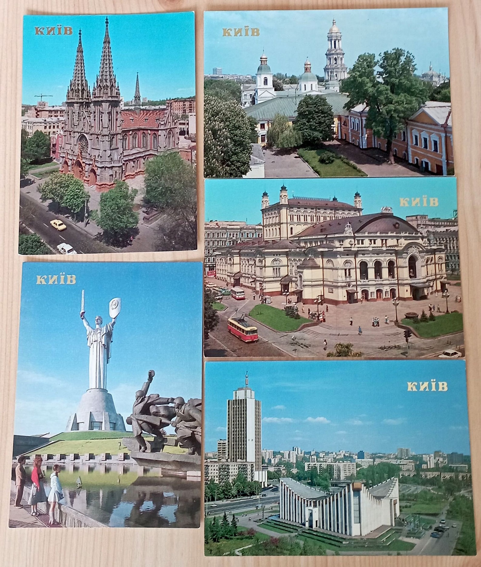 Vintage Soviet Postcards Kyiv Ukraine 17 Old Photo 90s Etsy