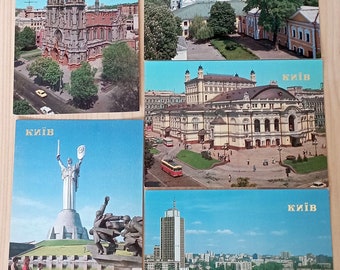 Vintage Postcards Kyiv Ukraine 17 Old Photo 90s Postcard Souvenir Book