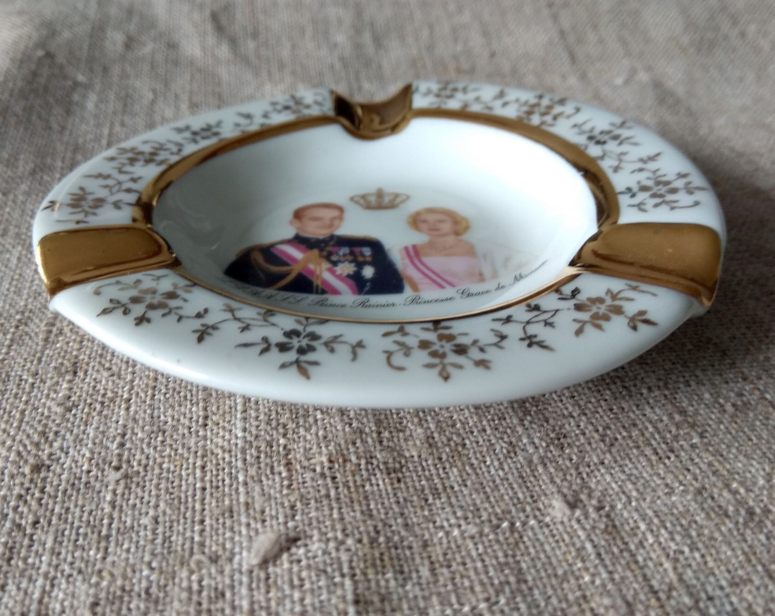 Vintage Limoges Porcelain Ashtray Grace Kelly and Prince Etsy