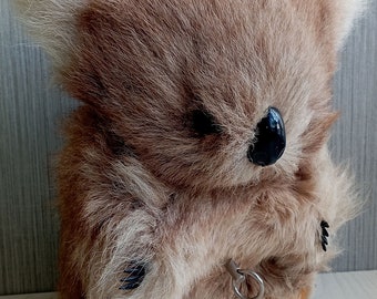 Vintage Musical Koala Bear Australia  souvenir kangaroo fur