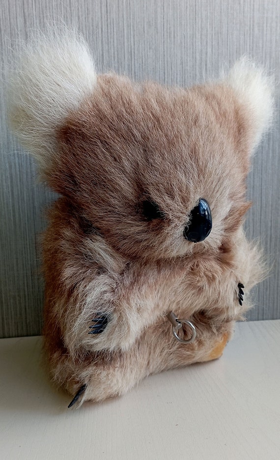 Stuffed koala bear real fur sale