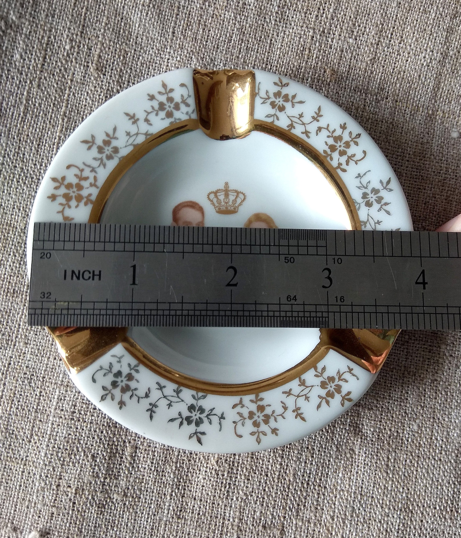 Vintage Limoges Porcelain Ashtray Grace Kelly and Prince Etsy