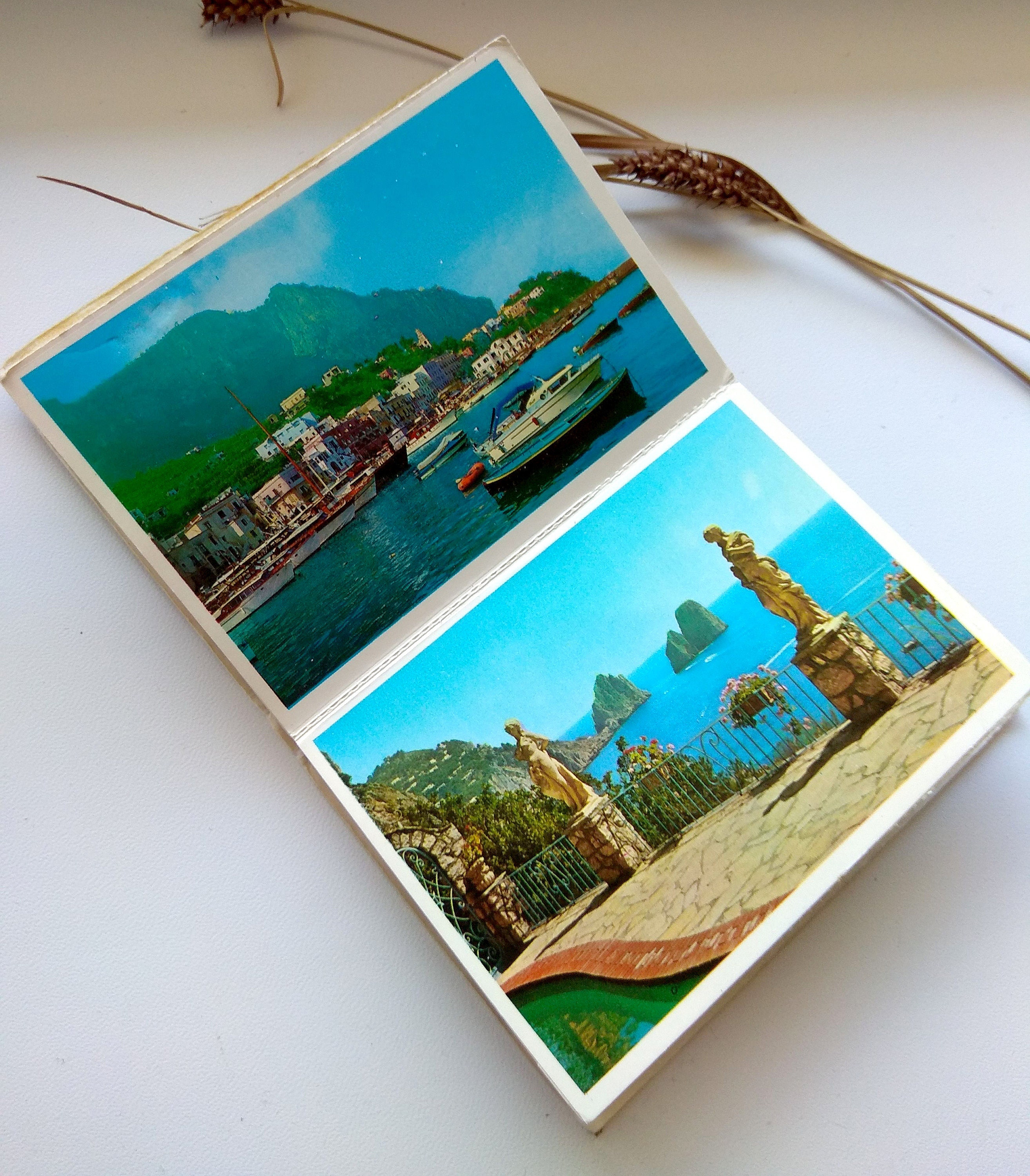 Vintage Italian Postcards Capri FoldOut Photo 60s Postcard Etsy