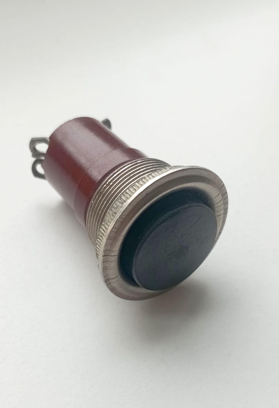 Vintage Command Knob Switch for Radio Electronics Bakelite Push Button ...
