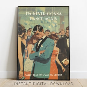Careless Whisper-Inspired Vintage Retro Print, George Michael, WHAM! | Digital Download