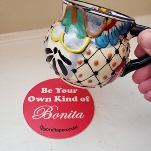 Be Your Own Kind of Bonita Coaster ~ Bilingual Babes ~ Bonitas ~ Be Your Own Kind of Beautiful ~ Paper Coasters ~ Latinx Vibes ~ Latinx