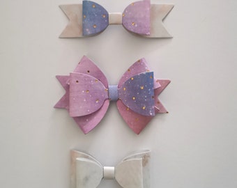 Handmade bows, Set of three bows, Small Paper Bows, Paper bows for presents/ gift bags/ tags