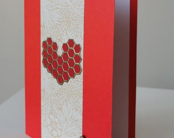 Handmade Valentine's Day cards, Love cards, Handmade cards, Heart cards, Embossed cards