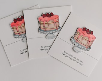 Carte d'anniversaire humoristique pour gâteau : voeux de célébration