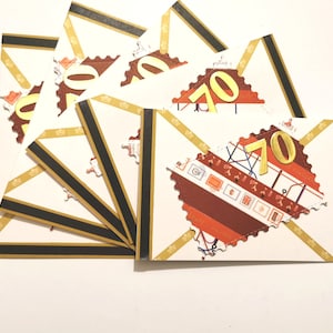 Cartão feito à mão, cartão de aniversário feito à mão, cartão de aniversário para o pai, cartão de 70º aniversário, cartão de 70º aniversário