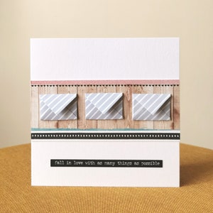 Handmade card, Envelope card, Good Vibes card, cards for her