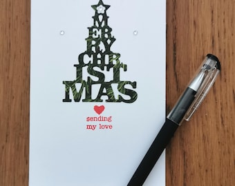 Cartes de Noël faites main, lot de 3 pour les fêtes de fin d'année