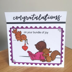 Tarjeta de bebé hecha a mano, Tarjeta de bebé, Tarjeta de felicitaciones, Tarjeta para nueva mamá, Tarjeta para nuevo bebé, Tarjeta de baby shower