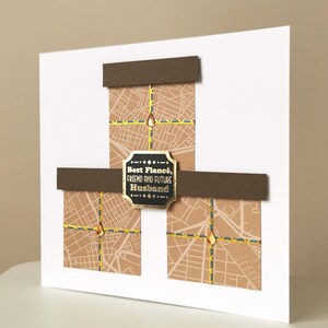 Carte faite main, carte de mari, carte de fiancé, carte d'anniversaire, carte de beau-père faite main