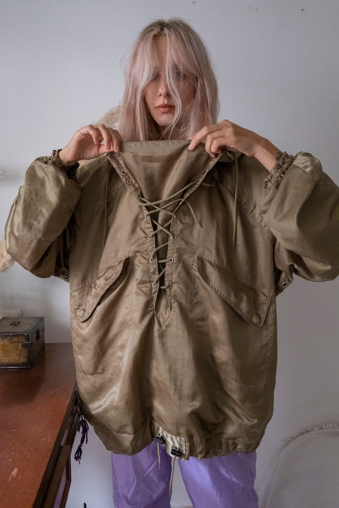 Vintage Lightweight Jet Set Ski Jacket in Olive Green. 80s Etsy