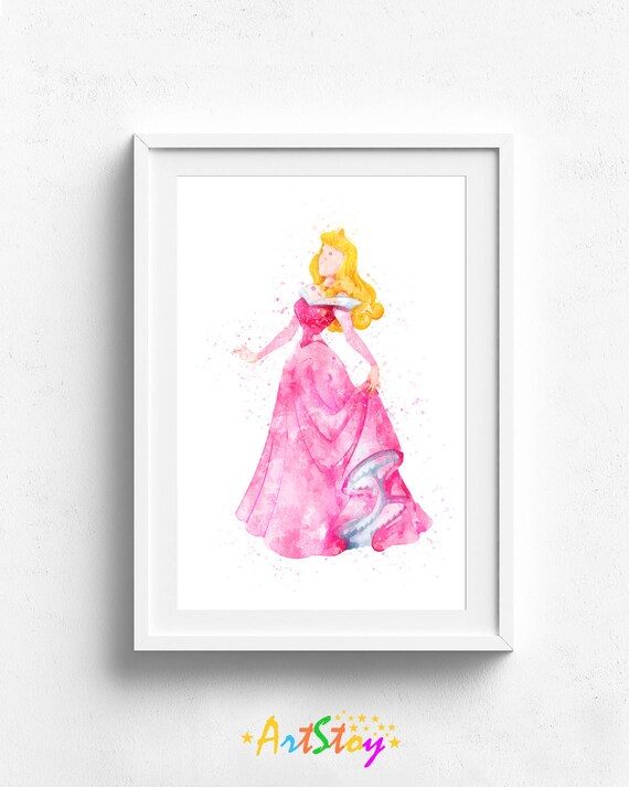 Art De Laquarelle Princesse Aurore