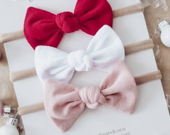 Valentines Baby Headband Set, Baby Girl Valentines Gift, Valentines Hair Bows, Valentines Photoshoot Outfit