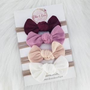 Baby Headband Set | Baby Shower Gift | Baby Gift | Toddler Headband | Baby Girl Gift | Baby Headband | Hair Bow | Knotted Headband | Newborn