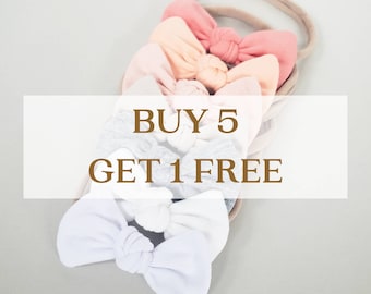 Ensemble bandeau pour bébé | Cadeau baby shower | Cadeau bébé | Bandeau pour tout-petit | Cadeau bébé fille | Bandeau bébé | Noeud pour cheveux | Bandeau noué | Nouveau-né