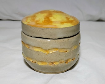 Yellow Ceramic Jar