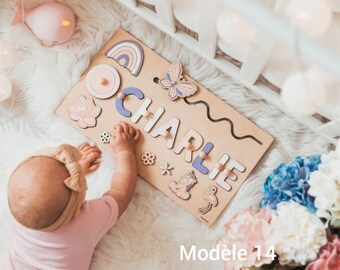 Personalisiertes Holzpuzzle mit Vornamen