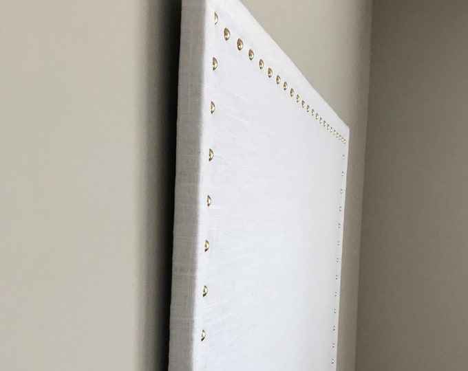 Extra Large 23 X 35 White Linen Fabric Cork Board Linen Bulletin Board