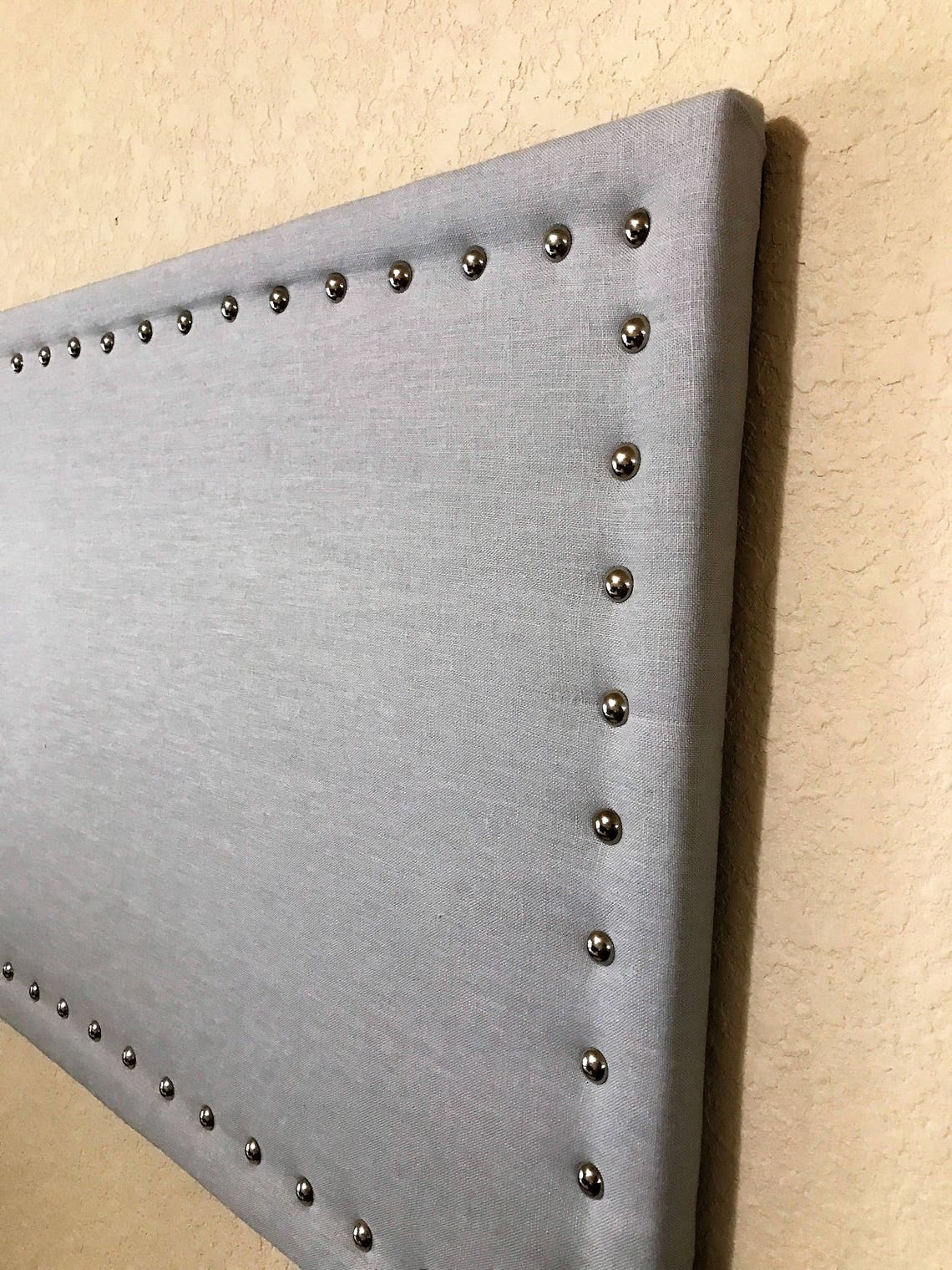 Large 17 X 23 Gray Linen Fabric Corkboard Linen Bulletin Board Etsy