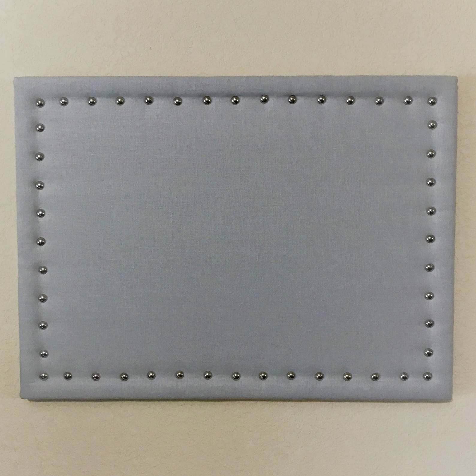 Large 17 X 23 Gray Linen Fabric Corkboard Linen Bulletin Board Etsy