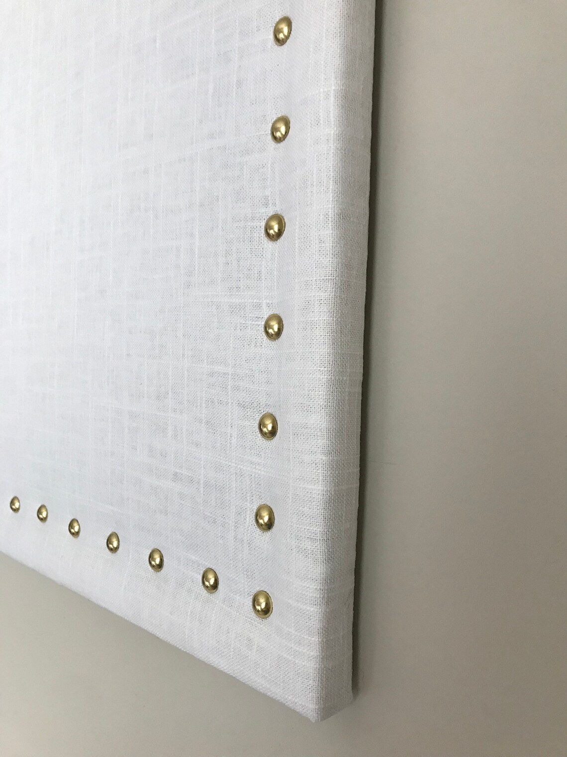 Large 17 X 23 White Linen Fabric Cork Board Linen Bulletin Etsy