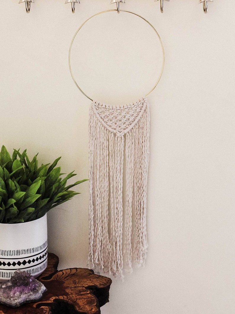 Macrame Ring Wall Hanging Etsy