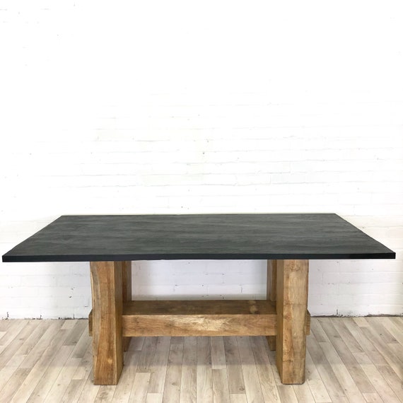Slate And Oak Bespoke Handmade Dining Table Hong Kong Oak Bespoke Handmade Dining Table, Handmade Dining Tables