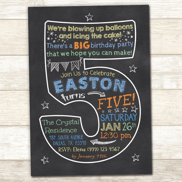 Boys 5th Birthday Party - Etsy Australia