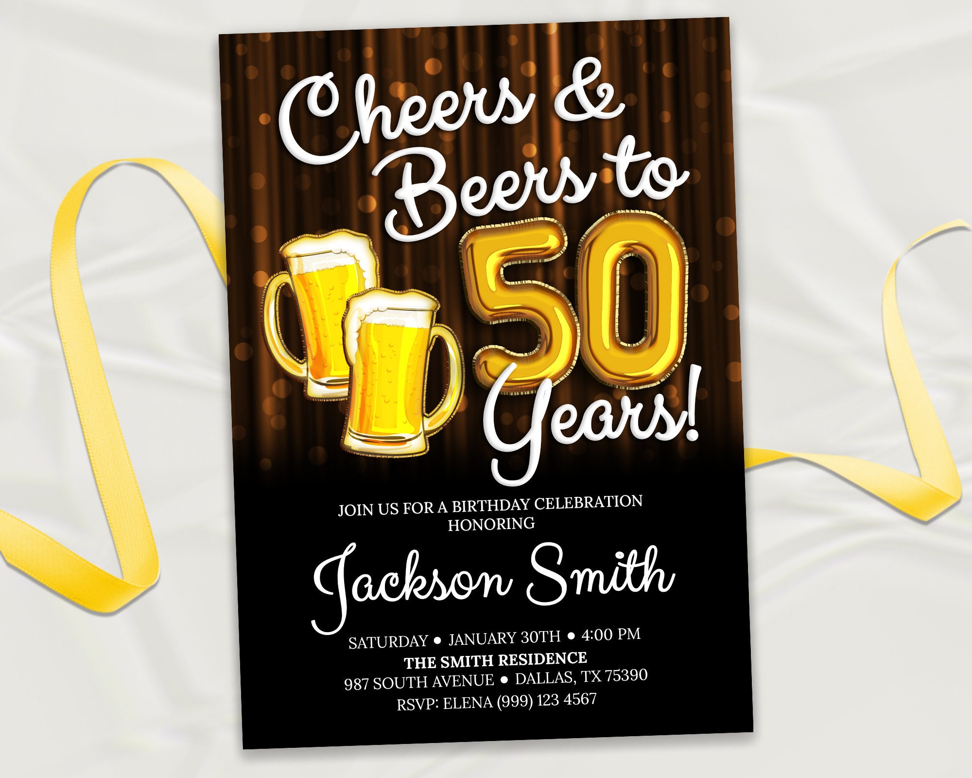 Cheers & Bier zu 40 Jahre Einladung 40. Geburtstag Party Etsy