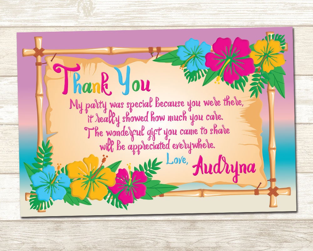 aloha-thank-you-card-luau-thank-you-card-luau-party-thank-etsy