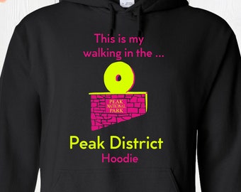 Sudadera con capucha Peak District Millstone - Jersey de senderismo de Derbyshire, regalo personalizado